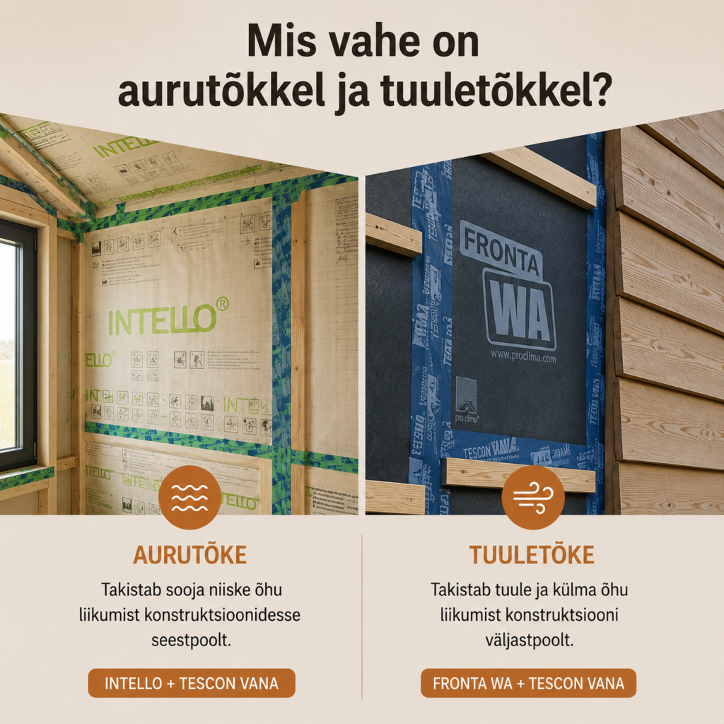Mis vahe on aurutõkkel ja tuuletõkkel?